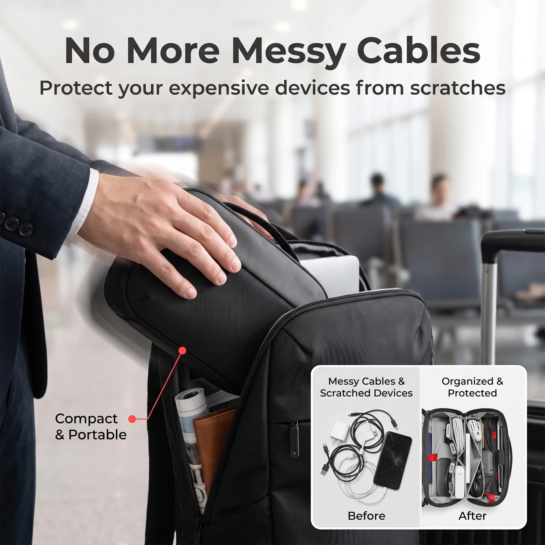 Reise-Technik-Organizer-Tasche – Tech Accessories For Travel Bewertung und Preis